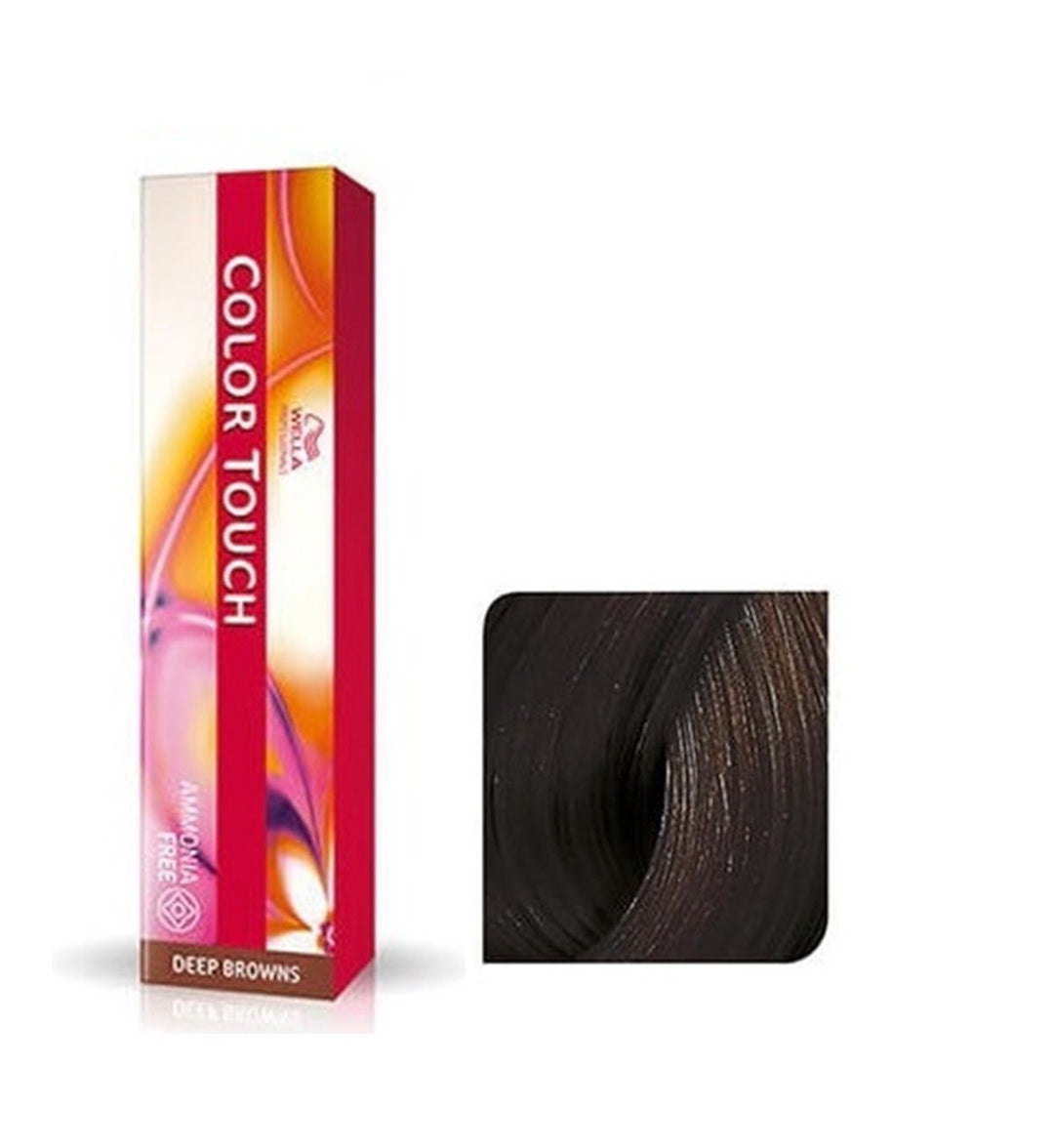 Vopsea de Par 4/71 Semi-permanenta Fara Amoniac - Deep Browns Color Touch Castaniu Cenusiu Maro Inchis - Wella