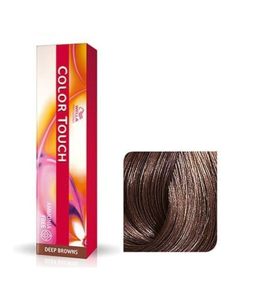 Vopsea de Par 6/7 Semi-permanenta Fara Amoniac - Deep Browns Color Touch Blond Maro Inchis - Wella