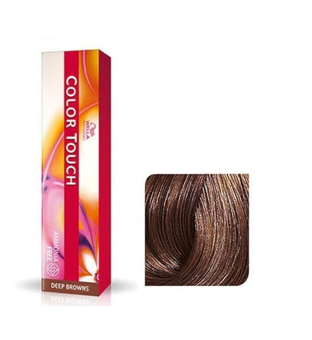 Vopsea de Par 6/73 Semi-permanenta Fara Amoniac - Deep Browns Color Touch Blond Auriu Maro Inchis - Wella