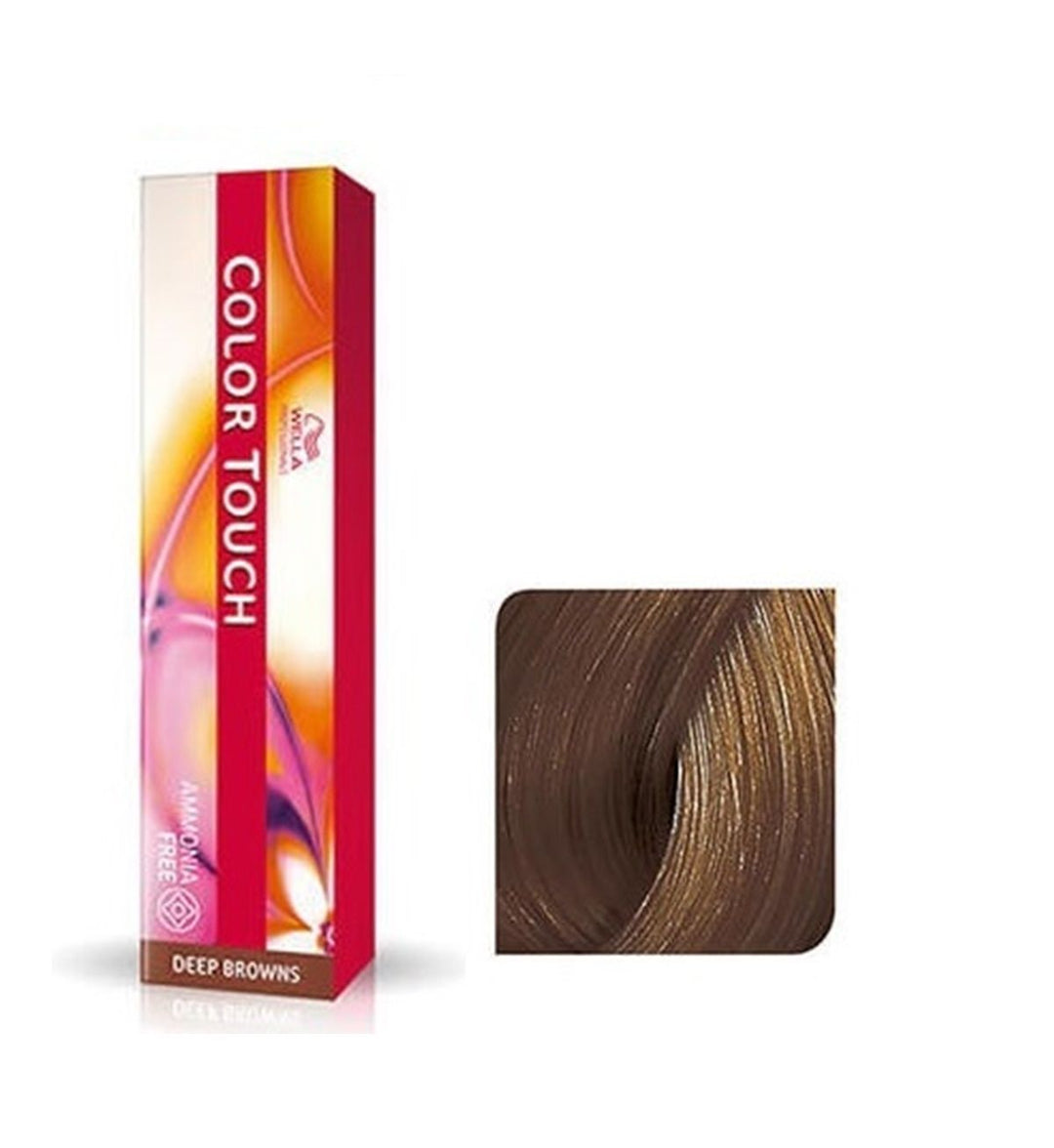Vopsea de Par 7/71 Semi-permanenta Fara Amoniac - Deep Browns Color Touch Blond Cenusiu Maro Mediu - Wella