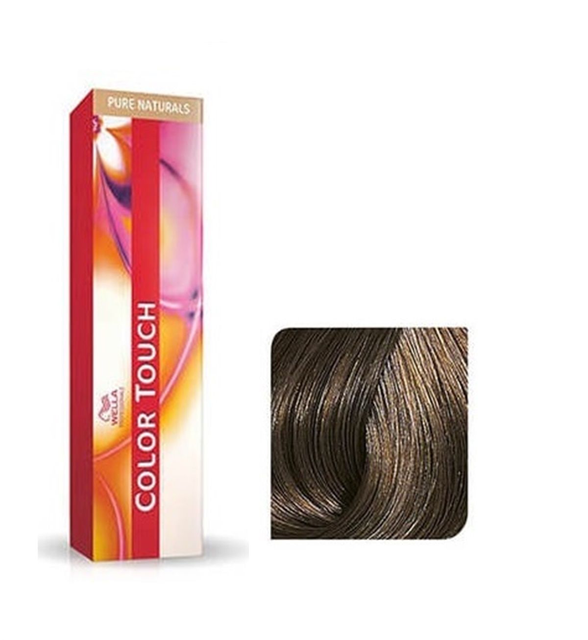 Vopsea de Par 5/0 Semi-permanenta Fara Amoniac - Pure Naturals Color Touch Castaniu Deschis - Wella - HNIcosmetice.ro