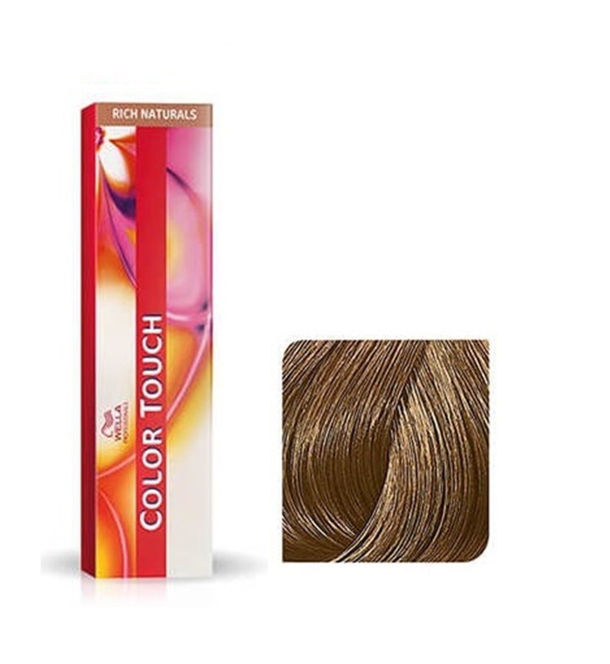 Vopsea de Par 7/3 Semi-permanenta Fara Amoniac - Rich Naturals Color Touch Blond Auriu Mediu - Wella - HNIcosmetice.ro