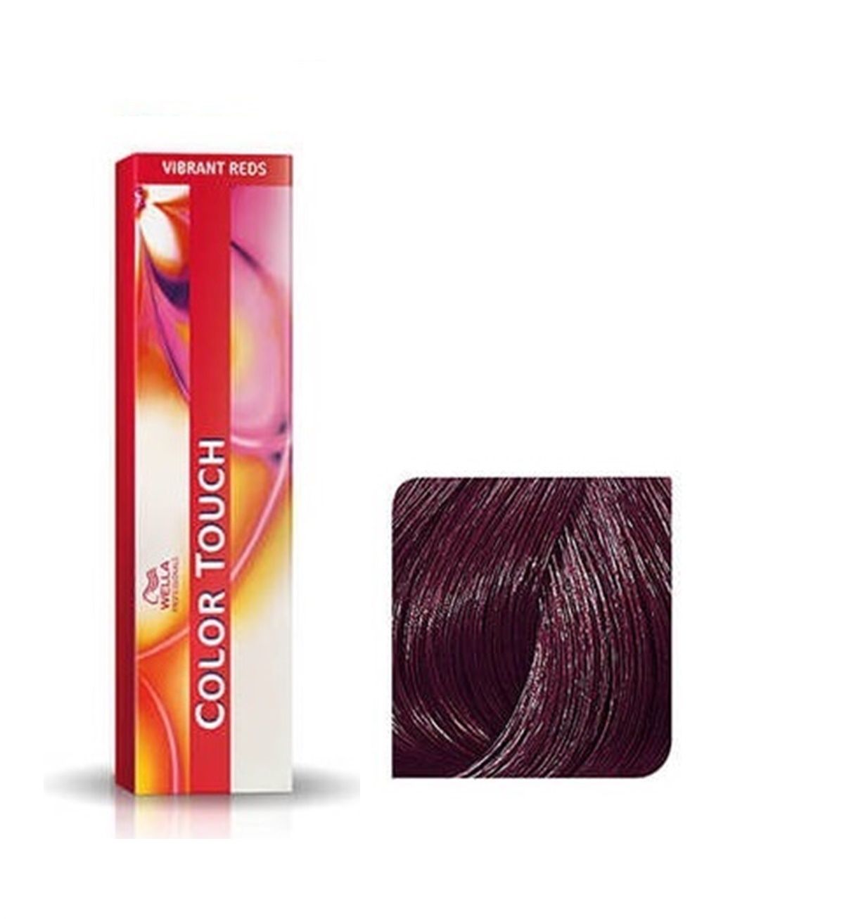 Vopsea de Par 44/65 Semi-permanenta Fara Amoniac - Vibrant Reds Color Touch Castaniu Violet Mahon Intens Mediu - Wella - HNIcosmetice.ro