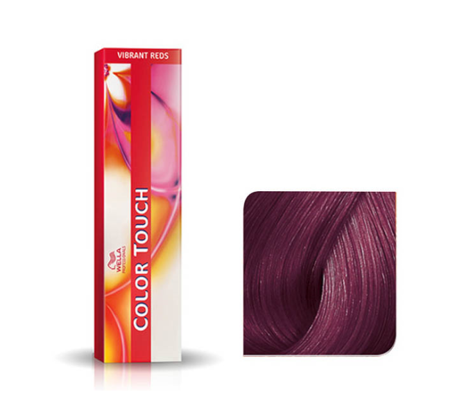 Vopsea de Par 55/65 Semi-permanenta Fara Amoniac - Vibrant Reds Color Touch Castaniu Violet Mahon Intens Deschis - Wella - HNIcosmetice.ro