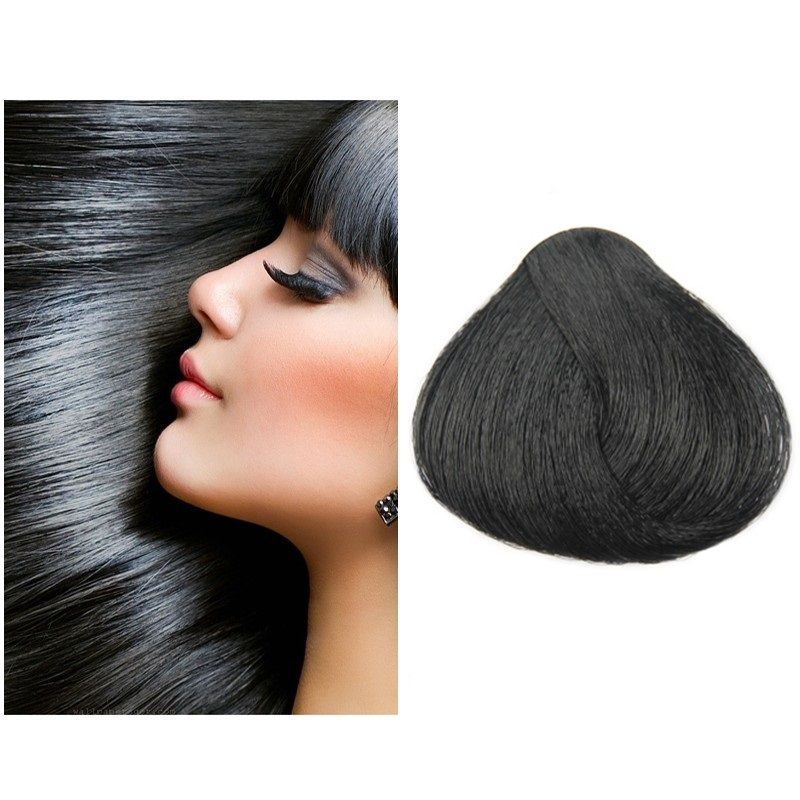 Vopsea de Par 1.0 Tehnica Permanenta - Fanola Color Cream Negru 100ml - Fanola - HNIcosmetice.ro