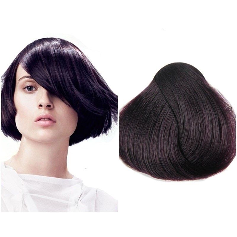 Vopsea de Par 5.2 Tehnica Permanenta - Fanola Color Cream Castaniu Violet Deschis 100ml - Fanola - HNIcosmetice.ro