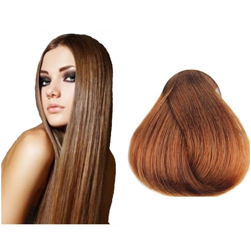 Vopsea de Par 8.34 Tehnica Permanenta - Fanola Color Cream Blond Auriu Cupru Deschis 100ml  - Fanola - HNIcosmetice.ro