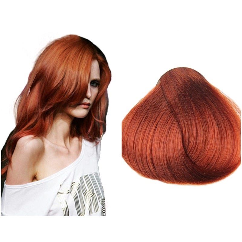 Vopsea de Par 8.4 Tehnica Permanenta - Fanola Color Cream Blond Cupru Deschis 100ml  - Fanola - HNIcosmetice.ro