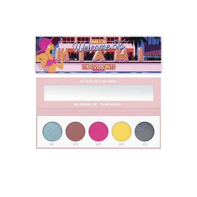 Welcome To Miami Paleta Fard Pleoape Five Points Nr.17 - MIYO